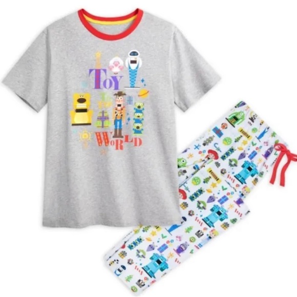 Disney Pixar Toy Story 4 TOY TO THE WORLD Sleep Set pjs pajamas lounge L.A115 - Picture 1 of 12